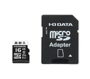 �A�C�E�I�[�E�f�[�^�@��bI-O DATA ���ϋv Class 10�Ή� �h���C�u���R�[�_�[�pmicroSDHC�J�[�h 16GB MSD-DR16G/NC