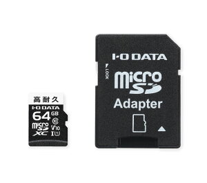 �A�C�E�I�[�E�f�[�^�@��bI-O DATA ���ϋv Class 10�Ή� �h���C�u���R�[�_�[�pmicroSDXC�J�[�h 64GB MSD-DR64G/NC