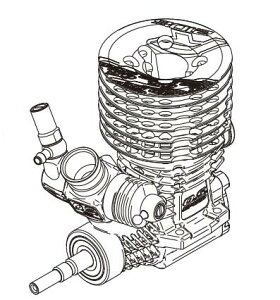 O.S.���쐸�@ 1/8 ���[�V���O�I�����[�h�J�[�p�G���W�� O.S. SPEED R2106 PBI�y1EY04�z ���W�R���p�[�c