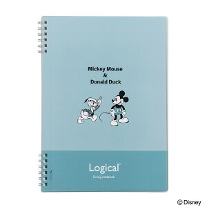 ナカバヤシ スイング ロジカルWリングノート ディズニー オールドタイプ B5 方眼5mm罫(ブルー) NW-B522-B