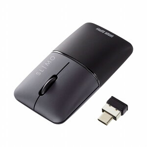 �T�����T�v���C �É� 2.4GHz���C�����X �u���[LED�}�E�X SLIMO�i�[�d���EType-C�j�i�u���b�N�j MA-WCBS310BK