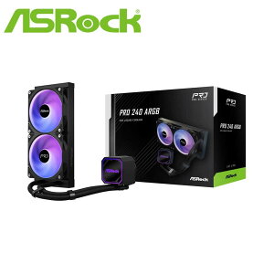 ASRock�b�A�X���b�N �����̌^CPU�N�[���[ Pro 240 ARGB�i�u���b�N�j PRO-240-ARGB