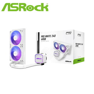 ASRock�b�A�X���b�N �����̌^CPU�N�[���[ Pro White 240 ARGB�i�z���C�g�j PRO-WHITE-240-ARGB