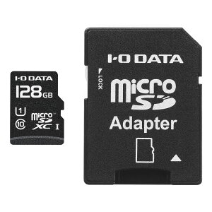 �A�C�E�I�[�E�f�[�^�@��bI-O DATA UHS-I UHS �X�s�[�h�N���X1�Ή� microSD�������[�J�[�h 128GB�iSD�J�[�h�ϊ��A�_�v�^�[�t���j MSDU1-128G/NC