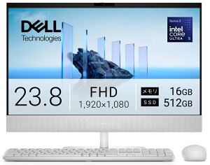 DELL�b�f�� �I�[���C�������f�X�N�g�b�v�p�\�R�� Dell 24 EC24260(23.8�^/Windows11/Core Ultra 5/������ 16GB/SSD 512GB)(���C�g�A�b�V��) ACD57-GNWJ