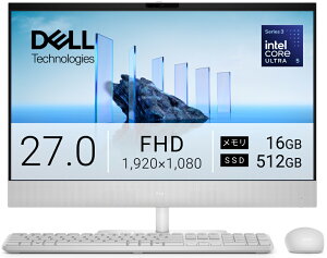 DELL�b�f�� �I�[���C�������f�X�N�g�b�v�p�\�R�� Dell 27 EC27260(27�^/Windows11/Core Ultra 5/������ 16GB/SSD 512GB)(���C�g�A�b�V��) ACD59-GNWJ