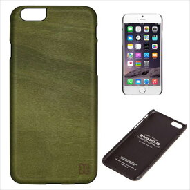 Man＆Wood iPhone6s/6用 天然木ケース ブラックフレーム（Green Tea） I4478I6