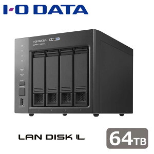 �A�C�I�[�f�[�^�bI-O DATA �@�l����4�h���C�uNAS�i�l�b�g���[�NHDD) 64TB LAN DISK �iHDL4-LX�V���[�Y�j HDL4-LX64