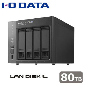 �A�C�E�I�[�E�f�[�^�@��bI-O DATA �@�l����4�h���C�uNAS�i�l�b�g���[�NHDD) 80TB LAN DISK �iHDL4-LX�V���[�Y�j HDL4-LX80