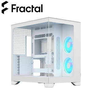 Fractal Design�b�t���N�^���f�U�C�� �~�h���^���[�^PC�P�[�X Pop 2 Vision White RGB�i�z���C�g�j FD-C-POV2A-03