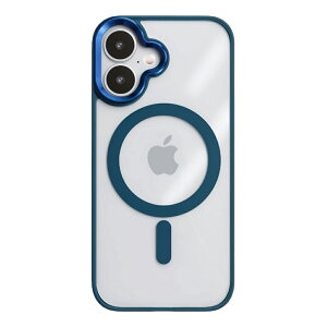 COCO case�b�R�R�P�[�X iPhone 16�p MagSafe�Ή� �Ƃ���ǂ��냁�^���P�[�X�i�u���[�j 1835-16-BLUE