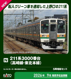 ［鉄道模型］カトー (Nゲージ) 10-1854 211系3000番台（高崎線・東北本線） 5両増結セット