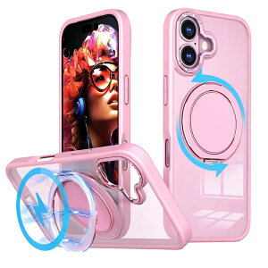 COCO case�b�R�R�P�[�X iPhone 17�p 360°��]���郊���O�t���}�b�g�P�[�X COCO CASE�i�s���N�j 1847-17-PINK