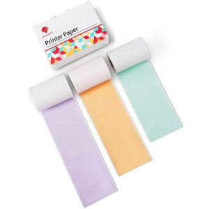 Phomemo(�t�H����) Phomemo M02S/M02Pro�p ���M�����x���V�[���e�[�v 3�{(3.5���[�g��/1�{)�Z�b�g ���F50�~�� �^�C�v�F�A���e�[�v�i�~���g�O���[���E���x���_�[�E�I�����W(�e1�{)�j PH-Q22-RMSMLL