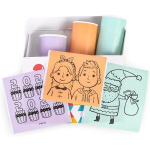 Phomemo�b�t�H���� Phomemo T02�p ���M�����x���V�[���e�[�v 3�{(3.5���[�g��/1�{)�Z�b�g ���F50�~�� �^�C�v�F�A���e�[�v�i�~���g�O���[���E���x���_�[�E�I�����W(�e1�{)�j PH-Q12-RMSMLL