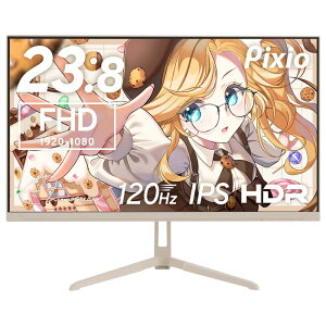 Pixio�b�s�N�V�I �Q�[�~���O�t���f�B�X�v���C(23.8�^/IPS/FullHD 1920×1080/120Hz/4ms)�i�x�[�W���j PX246WAVEBE-O