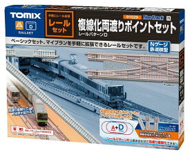 ［鉄道模型］トミックス (Nゲージ) 91029 レールセット複線化両渡りポイントセット