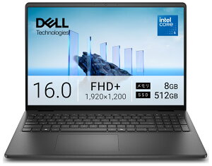DELL�b�f�� �m�[�g�p�\�R�� Dell 16 DC16250(16�^/Windows11/Core 5 120U/������ 8GB/SSD 512GB)�J�[�{���u���b�N ND46-GNBJ