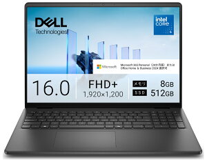 DELL�b�f�� �m�[�g�p�\�R�� Dell 16 DC16250(16�^/Windows11/Core 5 120U/������ 8GB/SSD 512GB/Office)�J�[�{���u���b�N ND46-GNM3BJ
