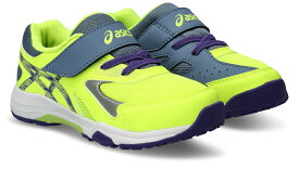 1154A158-750-19.0 アシックス キッズ・ジュニア用　スニーカー（Neon Yellow/Silver・サイズ：19.0cm） ASICS　LAZERBEAM KC-MG