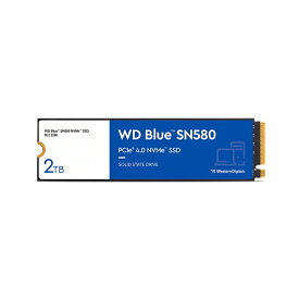 Western Digital（ウエスタンデジタル） WD Blue SN580 NVMe 内蔵SSD Type 2280 M.2 PCIe Gen4 x4 2TB WDS200T3B0E