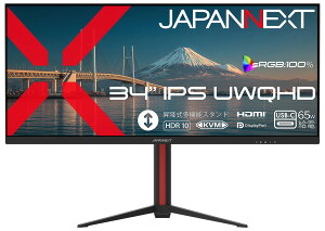 JAPANNEXT�b�W���p���l�N�X�g �t���f�B�X�v���C(34�^/IPS(ADS)/UWQHD 3440×1440/75Hz/3.5ms)(�u���b�N) JN-IPS34UQ2-HSC6