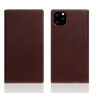 SLG Design iPhone 11 Pro Max�p �蒠�^�P�[�X Minerva Box Leather Case�i�u���E���j SD17949I65R