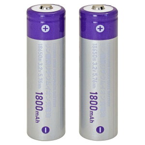 �I�[�� �����_�S���`�E���C�I���[�d�r�@18650�`�@2�{���p�b�N LS-BLFP18A-S OHM [LSBLFP18AS]