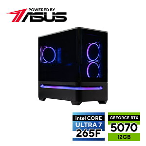 ASUS�b�G�C�X�[�X �Q�[�~���O�f�X�N�g�b�v�p�\�R�� Powered By ASUS�iCore Ultra Ultra 7/������ 32GB/SSD 1TB/GeForce RTX5070�j PBA-265FG5K7012G-1T32G