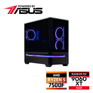ASUS�b�G�C�X�[�X �Q�[�~���O�f�X�N�g�b�v�p�\�R�� Powered By ASUS�iAMD Ryzen 5/������ 32GB/SSD 1TB/Radeon RX9060XT 16GB�j PBA-7K5FR9K6XT16G-1T32G