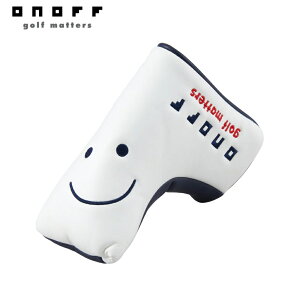�I�m�t �u���[�h�^�C�v�p�^�[�p�w�b�h�J�o�[�i�z���C�g×�l�C�r�[�j OP132001 ONOFF Putter Cover OP1320