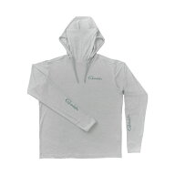 がまかつ サンシェードフーディTシャツ Lサイズ (ホワイト×グレー/バンダナ柄) サンシェードフーディTシ…