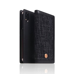 SLG Design iPhone XR用 Edition Calf Skin Leather Diary(ブラック) SD13713I61