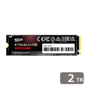 Silicon PowerbVRp[ SiliconPower PCIe Gen 4x4 UD90V[Y M.2 2280 NVMe1.4 SSD 2TB ǂݍ5000MB/sA4800MB/s SP02KGBP44UD9005
