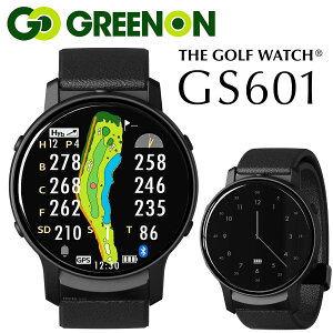 �O���[���I�� �U�E�S���t�E�H�b�` GS601(�u���b�N) GS601 GREENON THE GOLF WATCH �S���t �S���t�i�r