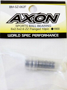 AXON SPORTS BALL BEARING 6x2.5x2.6 ZZ Flanged 10pic�yBM-SZ-062F�z ���W�R���p�[�c