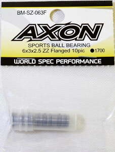 AXON SPORTS BALL BEARING 6x3x2.5 ZZ Flanged 10pic�yBM-SZ-063F�z ���W�R���p�[�c