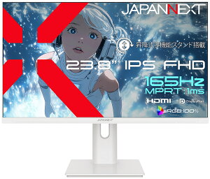JAPANNEXT�b�W���p���l�N�X�g �t���f�B�X�v���C(23.8�^/IPS�iSFT�j/FullHD 1920×1080/165Hz/1ms)(�z���C�g) JN-IPS238G165F-HSP-W