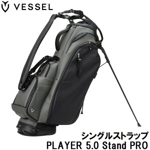 �x�[�� PLAYER 5.0 Stand PRO �L���f�B�o�b�O �V���O���X�g���b�v�iPhantom�E9.5�^�E47�C���`�N���u�Ή��j VSL-PLY5.0PRO-PTM-S VESSEL GOLF �S���t