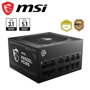MSIbGGXAC ATXd 80PLUS GOLDF MSI MAG A850GL PCIE5(ubN) MAG A850GL PCIE5