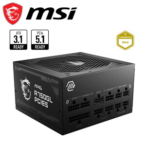 MSIbGGXAC ATXd 80PLUS GOLDF MSI MAG A750GL PCIE5 MAG A750GL PCIE5