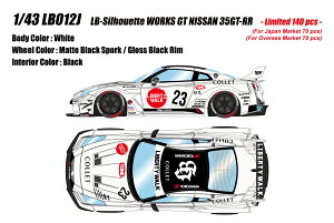 ���C�N�A�b�v 1/43 LB-�V���G�b�g���[�N�X GT 35GT-RR �z���C�g�yLB012J�z �~�j�J�[
