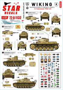 STAR DECALS 1/72 WWII hCc B[LOtc #4 5SSbtciߕIIF^/IIIwH^/IIIJ^ R[JTX1942-43NySD72-A1132z fJ[