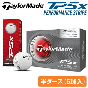 �e�[���[���C�h �e�[���[���C�h TP5x �p�t�H�[�}���X�X�g���C�v �S���t�{�[�� ���_�[�X 6������i�z���C�g�j TM-TP5X-STRIPE-6P TaylorMade TP5x PerformanceStripe 6P