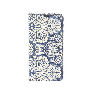 ZENUS iPhone XS Max�p �蒠�^�P�[�X Denim Paisley Diary Z14237I65