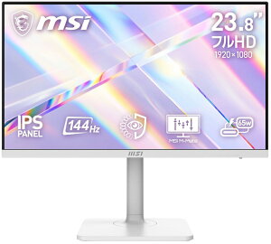 MSI�b�G���G�X�A�C �t���f�B�X�v���C(23.8�^/IPS/FullHD 1920×1080/144Hz/1ms)(�z���C�g) PRO MAX�V���[�Y PRO-MAX-241PHW-E14