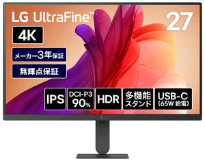 LG�G���N�g���j�N�X�b�G���W�[ �t���f�B�X�v���C(27�^/IPS/4K 3840×2160/60Hz/5ms)(�u���b�N) 27U730B-B