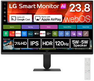 LG�G���N�g���j�N�X�b�G���W�[ �t���f�B�X�v���C(23.8�^/IPS/FullHD 1920×1080/120Hz/5ms)(�u���b�N) 24U511SB-B
