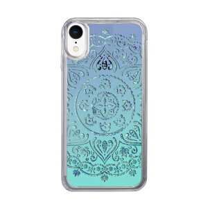 icover iPhone XR�p �n�C�u���b�h�P�[�X Sparkle case�iWhite lace�j IC15249I61
