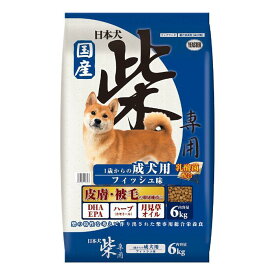 ドッグフード ドライ 日本犬 柴専用 成犬用 フィッシュ味 6kg イースター ニホンケンシバセイケンフィツシユ6KG